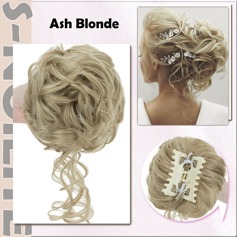 X-Large Thick Curly Claw Chignon Messy Bun Hair Extension Clips - All Colors