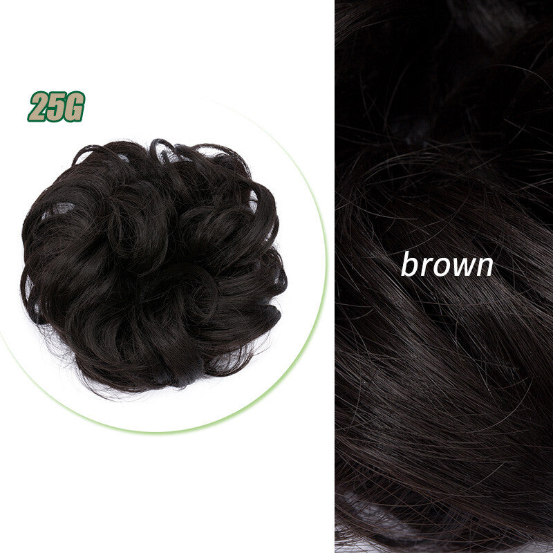 Curly Messy Bun Hair Piece Scrunchie Thick Updo Hair Extensions - Real Human Hair