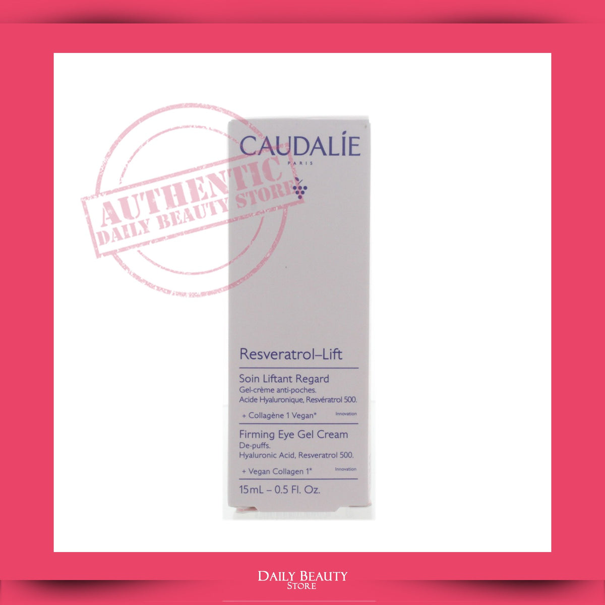 Caudalie Resveratrol Lift Firming Eye Gel Cream 15ml 0.5oz NEW FAST
