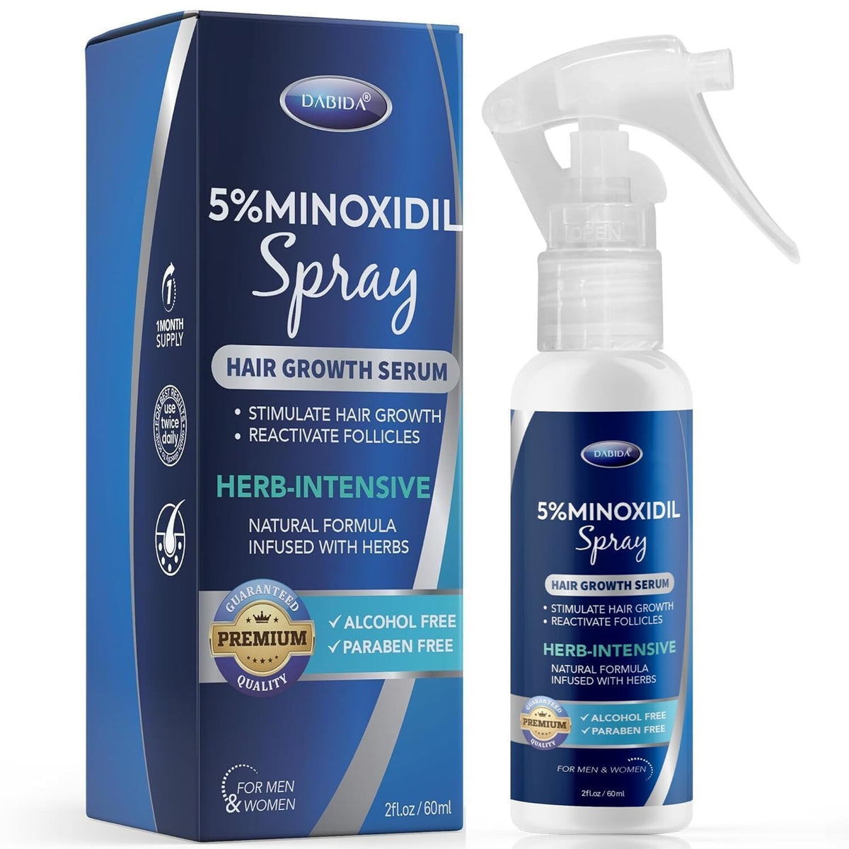 5% Minoxidil for Men Hair, Spray, Women Hair Growth