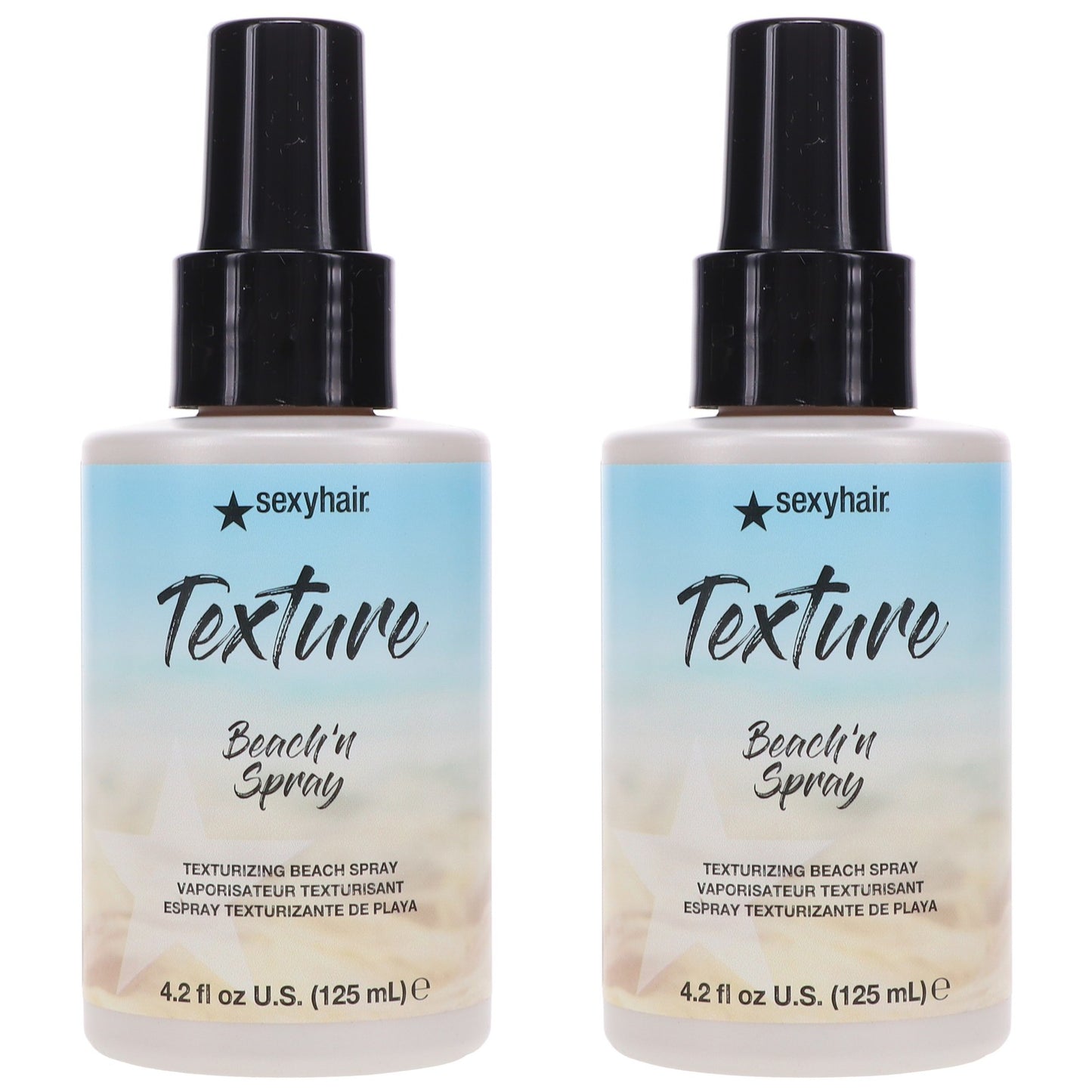 Beach Texturizing Spray - Sea Salt Hair Spray for Tousled Waves 4.2 oz 2 Pack