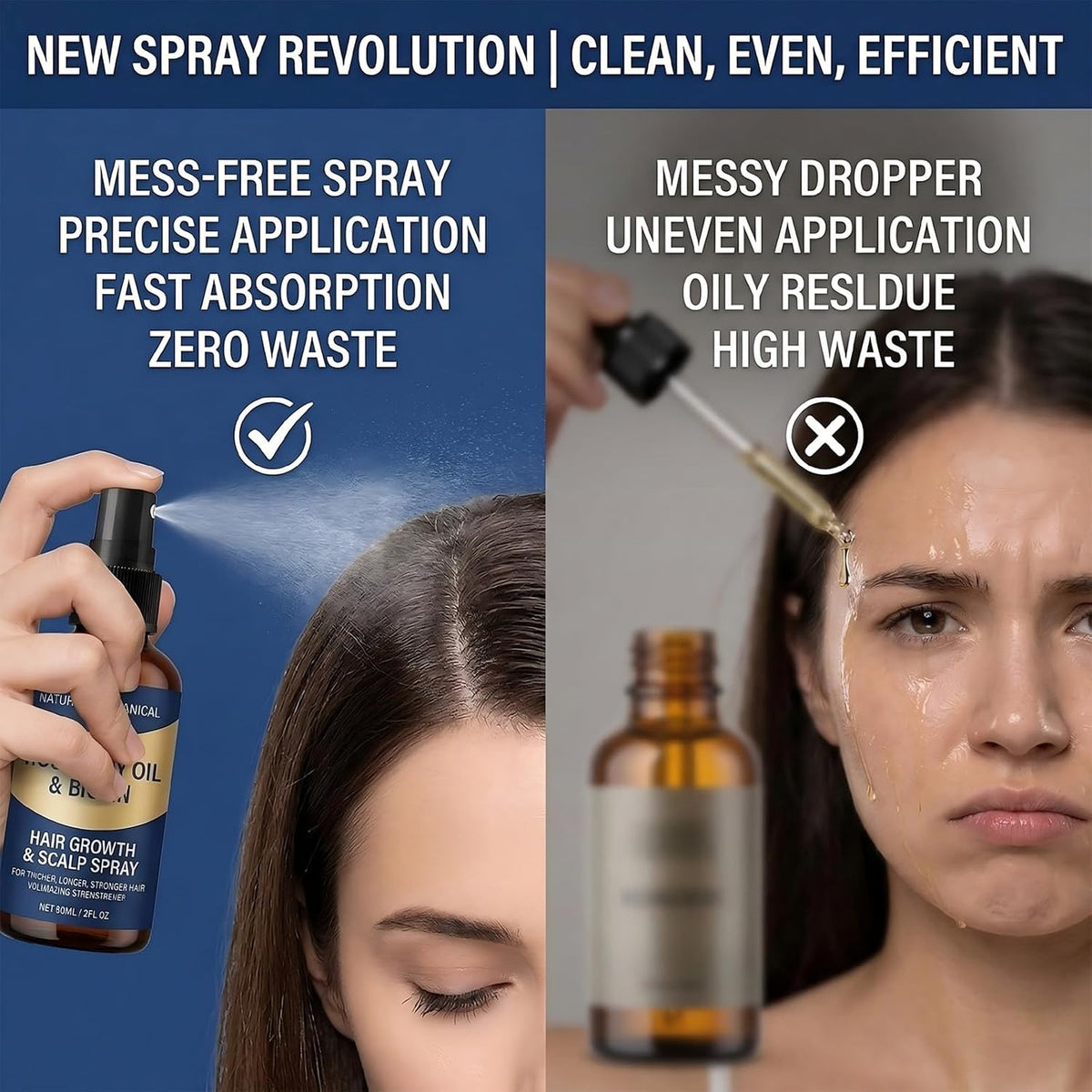 Rosemary Oil Hair Growth Serum with Biotin & Black Castor
