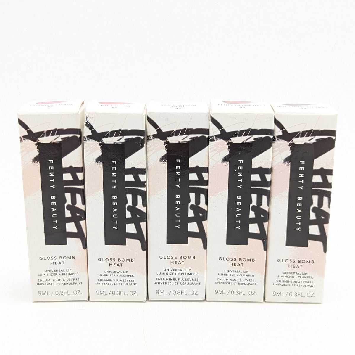 Lip Gloss Set with Heat-Activated Plumpers – 5 Varieties