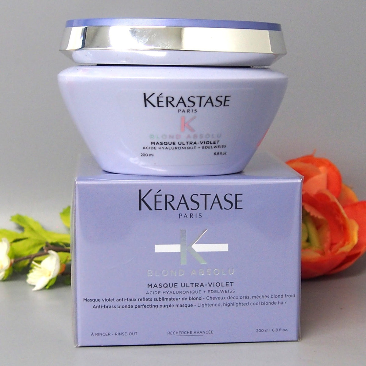 Kerastase Blond Absolu Purple Hair Mask & Shampoo Set for Blonde & Bleached Hair