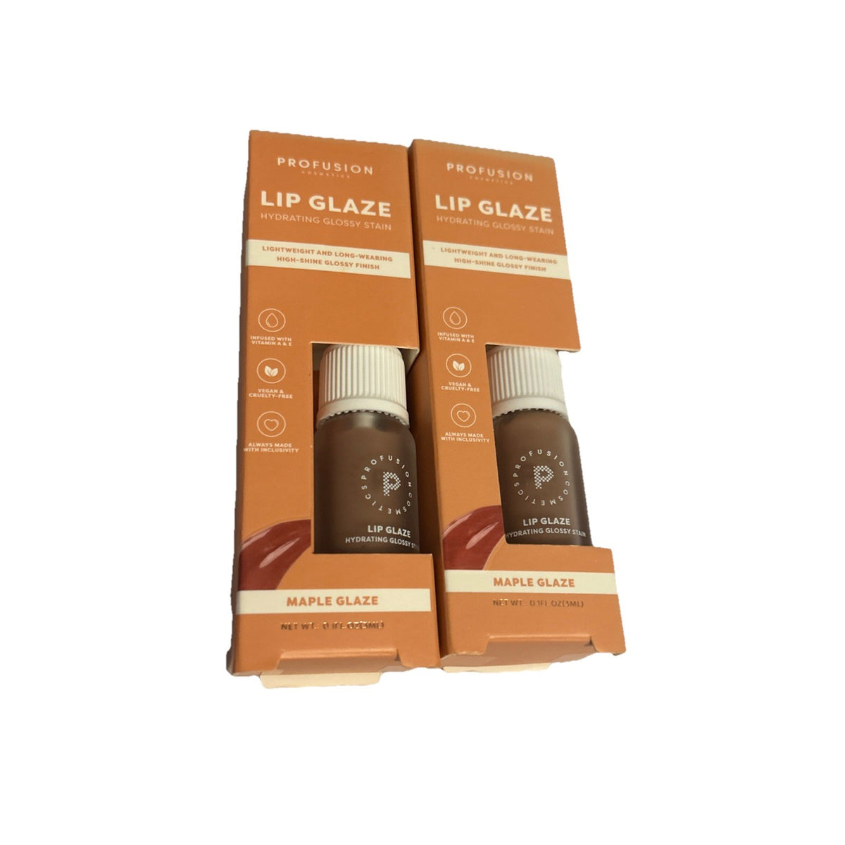 Lip Gloss Set - Tinted Lip Glaze Maple Glaze 2 Pack