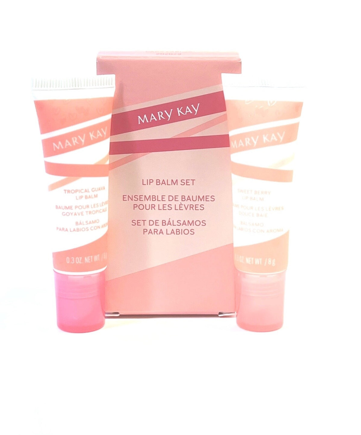 Limited Edition Lip Balm Set - Sweet Berry & Tropical Guava, Hydrating, Full Size