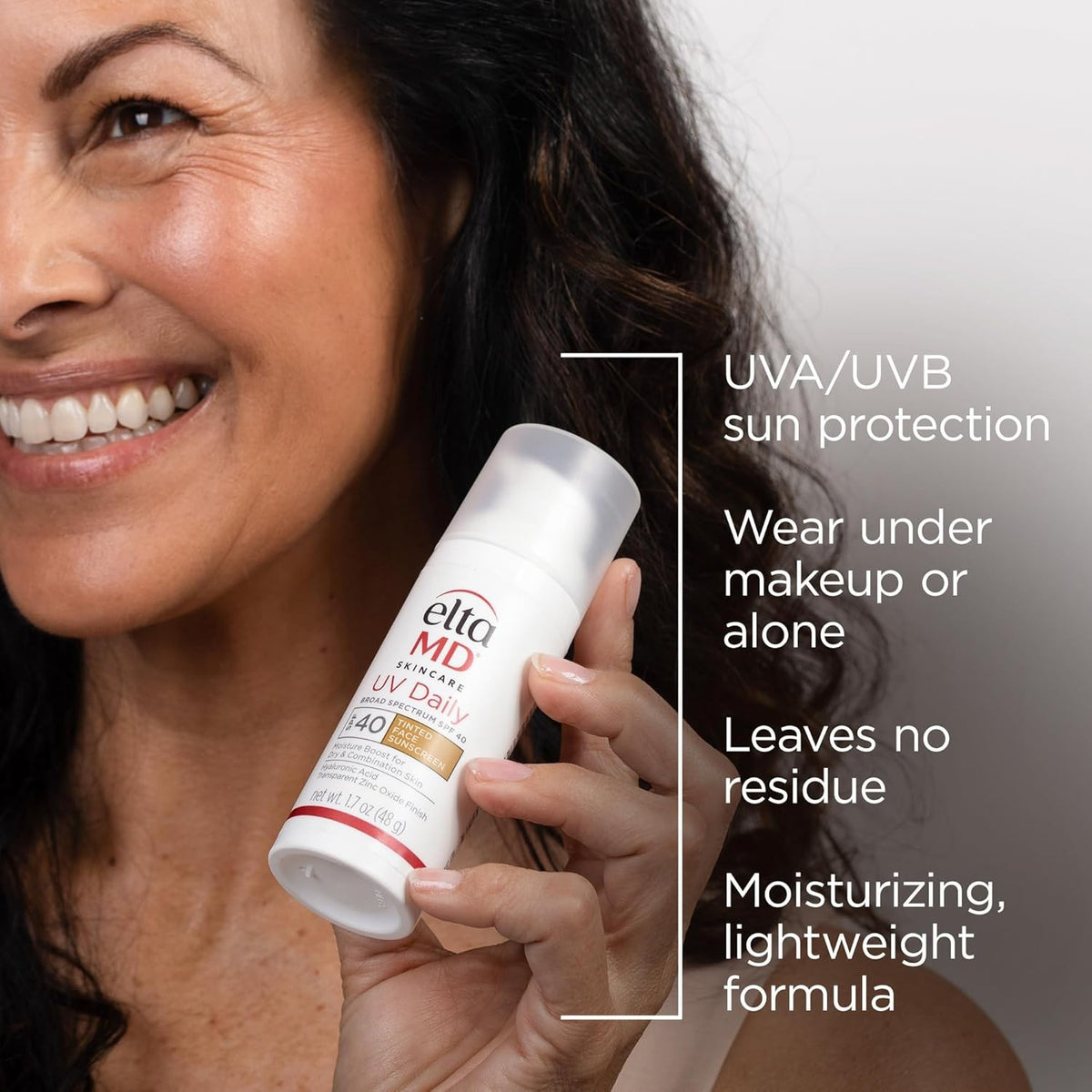 Tinted Facial Sunscreen SPF 40 - Broad Spectrum UV Protection 1.7oz