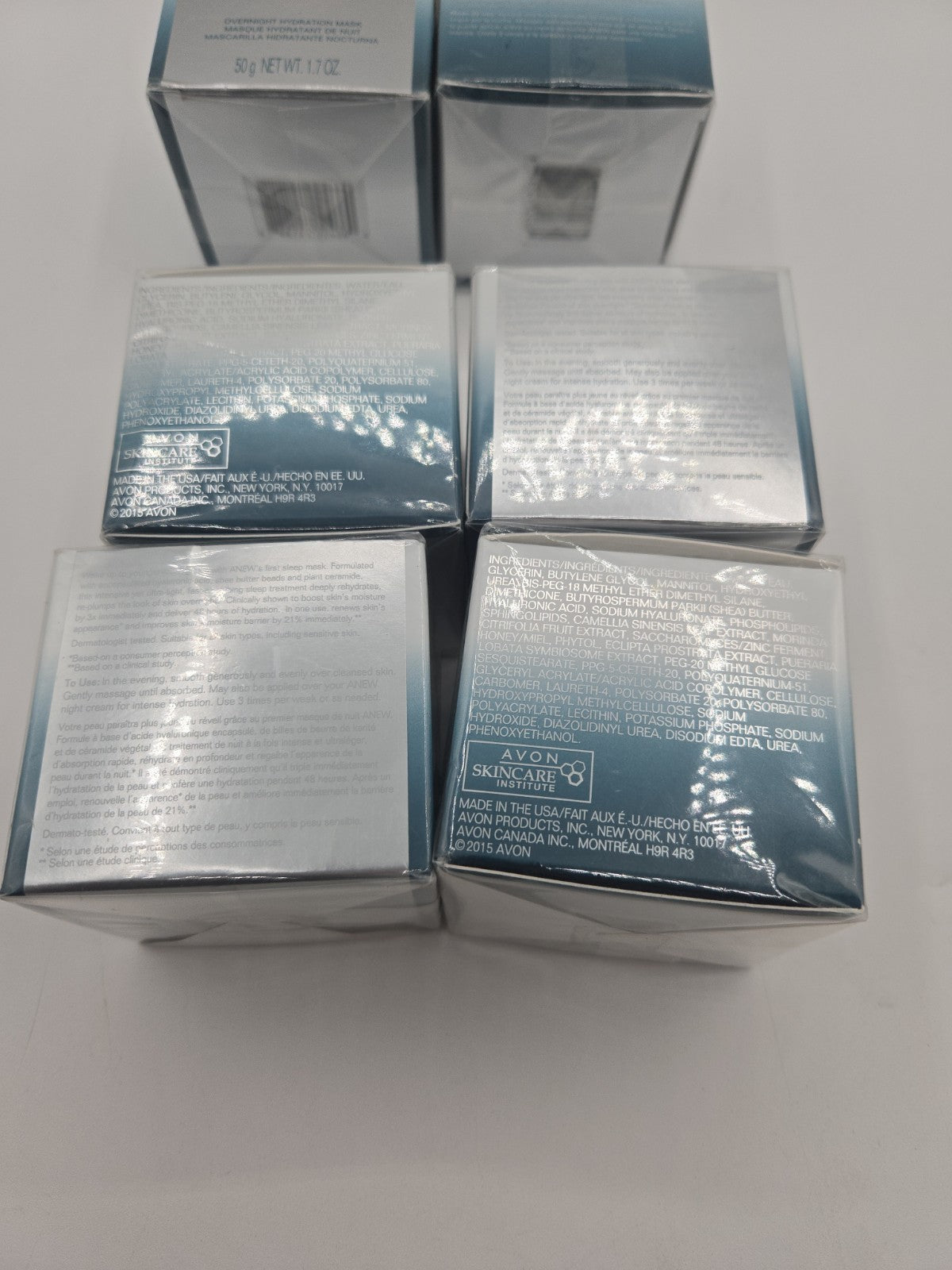 6 Pack Hydrating Overnight Face Masks - Skin Care Moisturizing Treatment