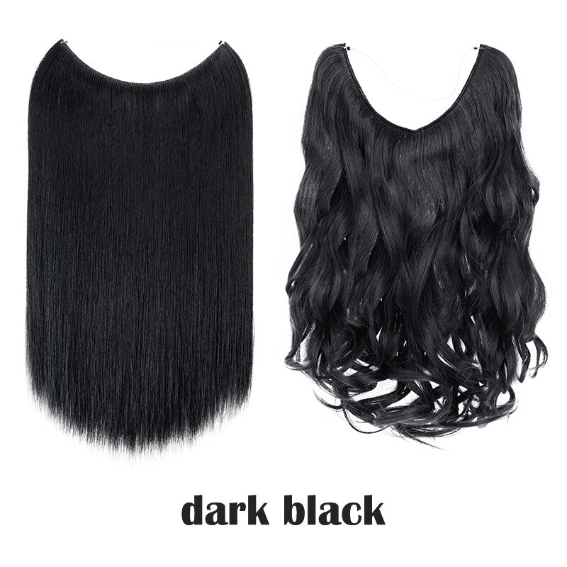 Hair Extensions with Elastic Band & Miracle Ring - Thick, Real Hair