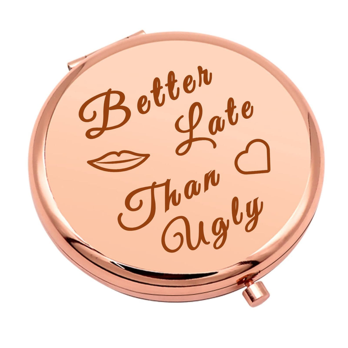 Funny Compact Mirror for Women - Humorous Gift for Birthday, Christmas, Friends, Boss