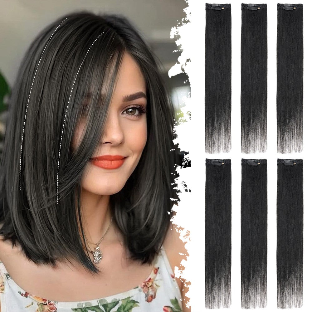 Clip-In Hair Topper Remy Human Hair Short Mini Patches for Volume & Coverage