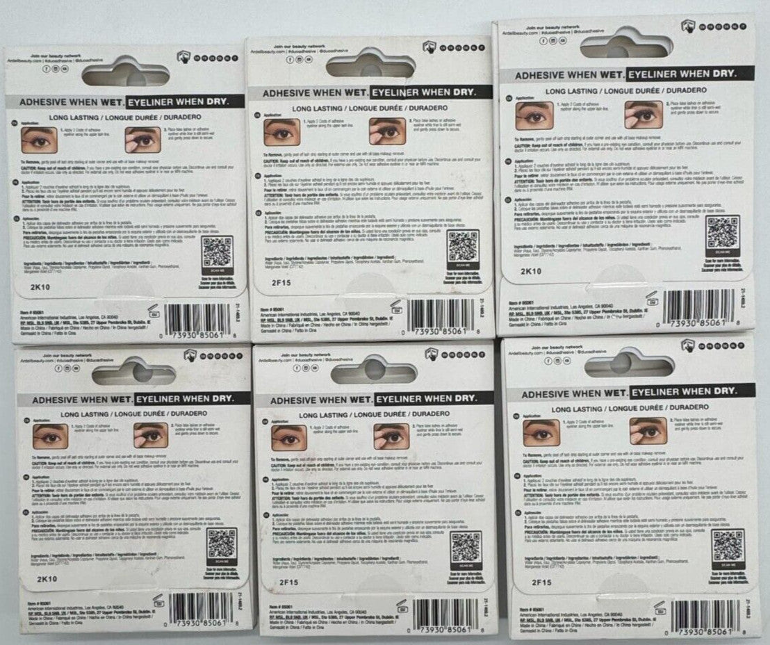 6-Pack Metallic Purple False Eyelash Set - 0.12 OZ Each, Lash It Duo Line