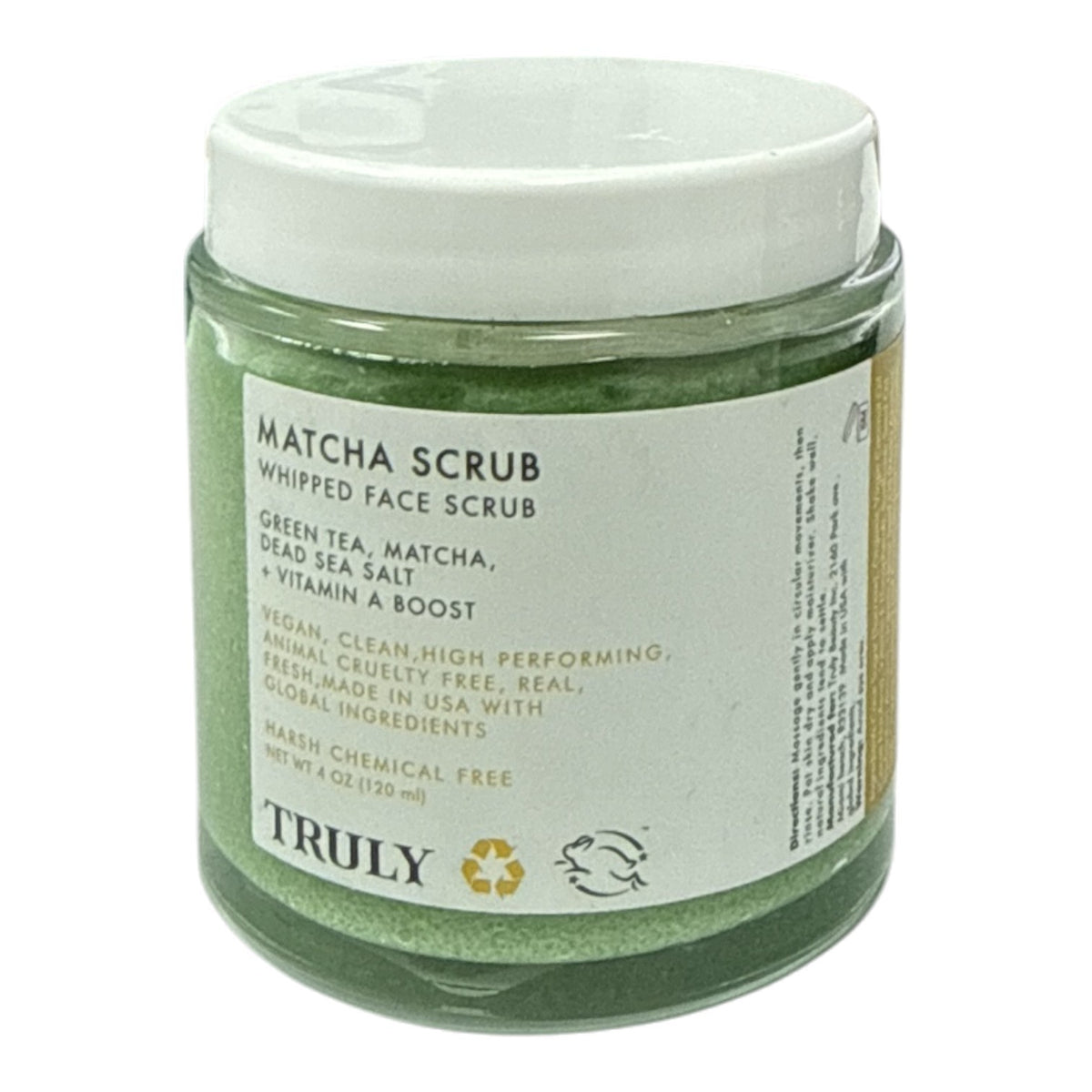 Truly Matcha Scrub Whipped Face -Chemical Free- (4oz/120ml)