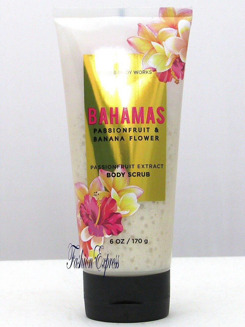 BATH & BODY WORKS BAHAMAS PASSIONFRUIT BANANA FLOWER SCRUB 6 OZ