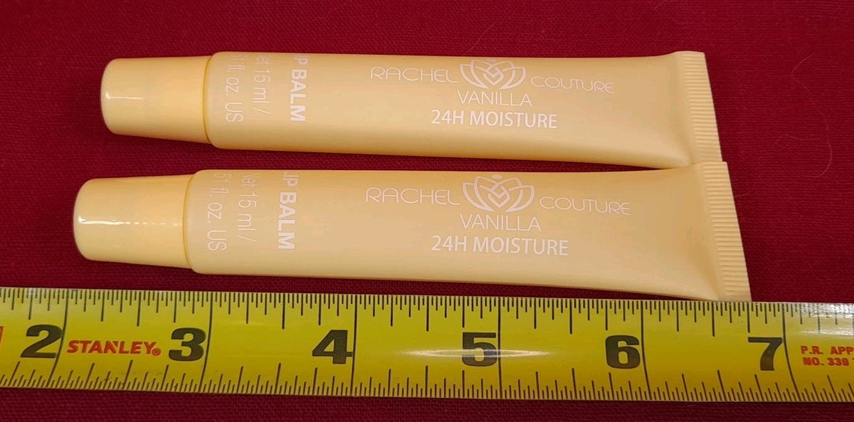 2 Pack Vanilla Lip Balm - 24 Hour Moisture Full Size 15ml