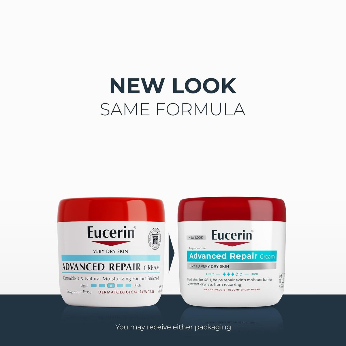 Eucerin Advanced Repair Body Cream Urea Moisturizing Lotion 16 OZ