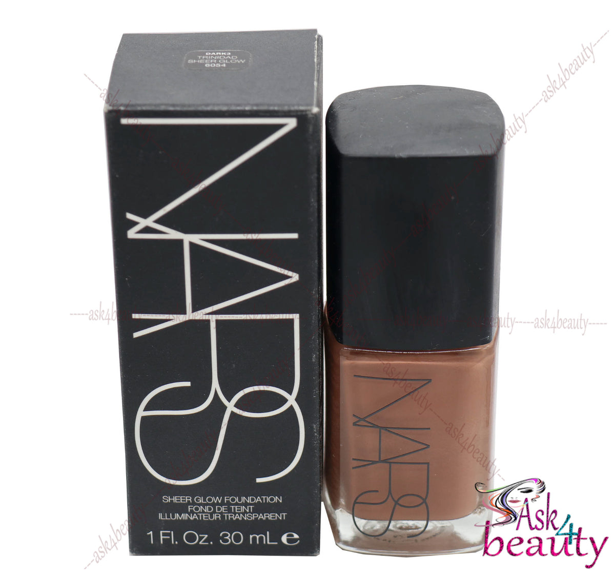 NARS Sheer Glow Foundation Dark 3 Trinidad Natural Finish Makeup