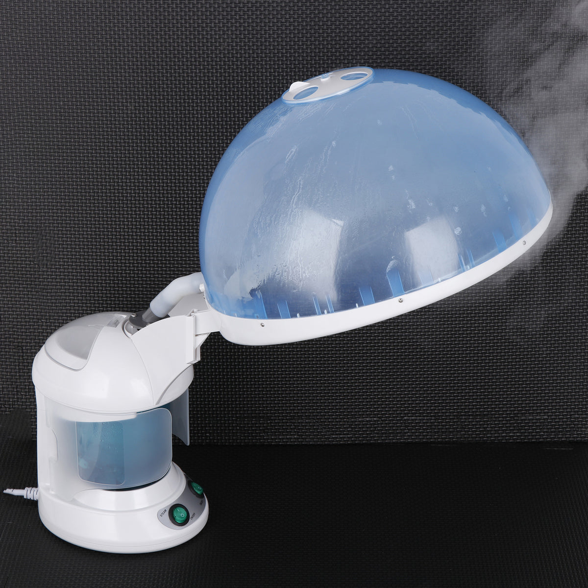 2-in-1 Hair and Facial Steamer with Bonnet Hood for Home Use