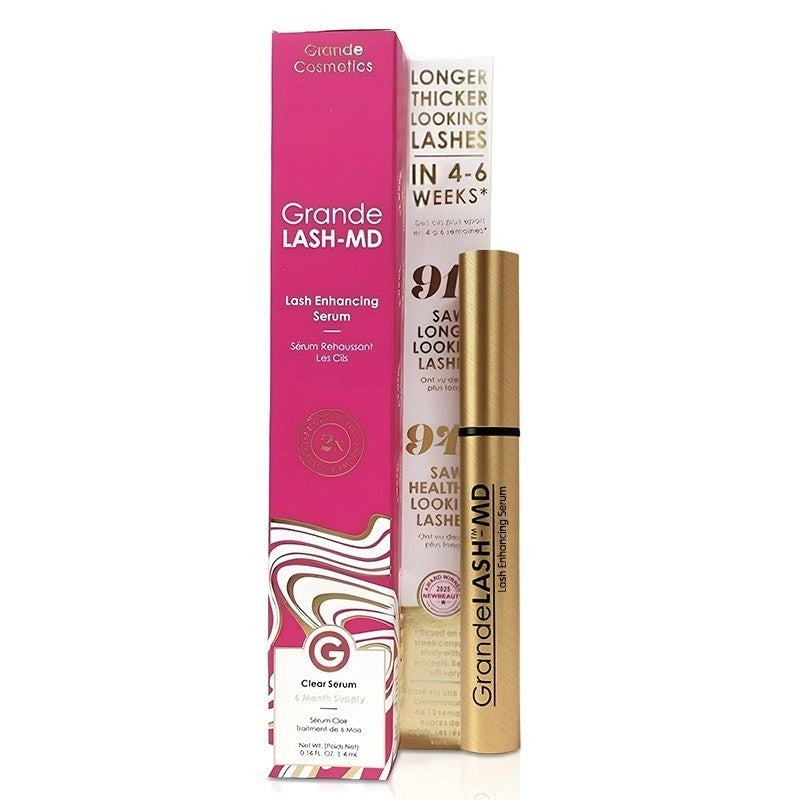 Grande Lash-MD Lash Enhancing Serum 4ML - 6 Month Supply, Eyelash Growth Treatment