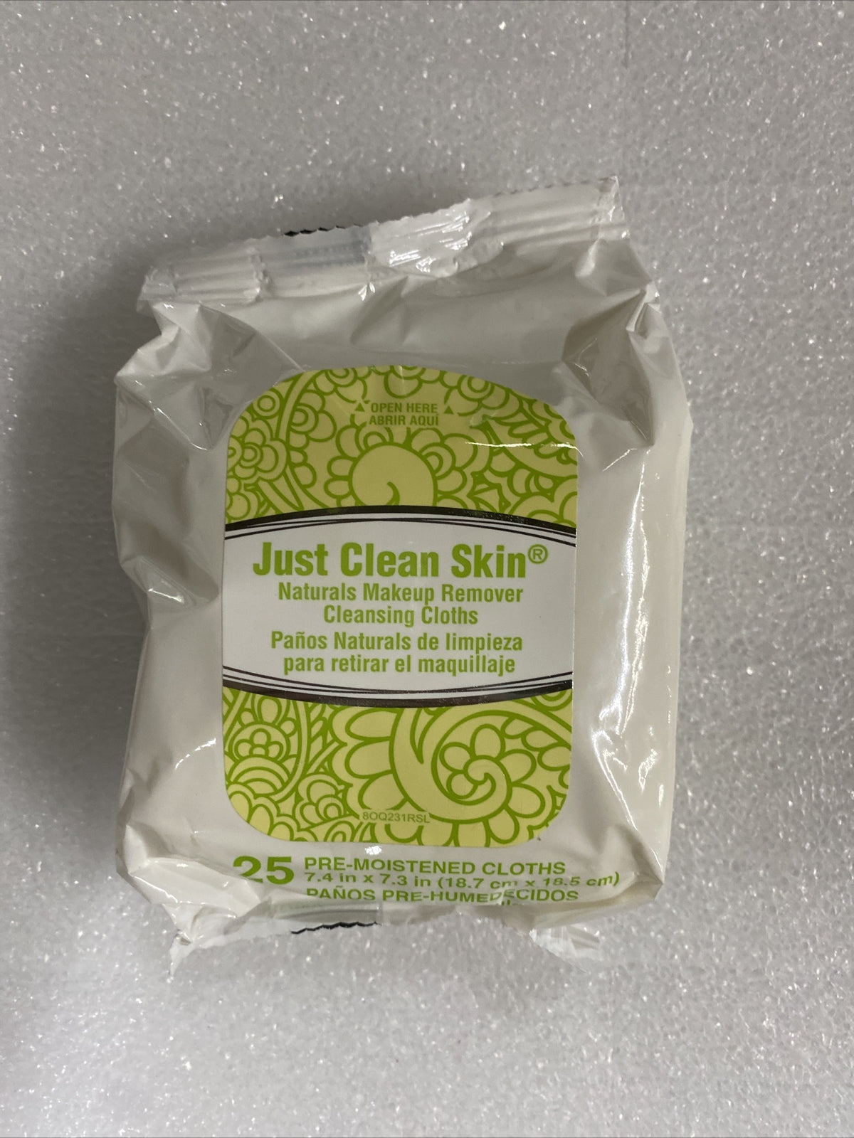 Makeup Remover Cleansing Cloths - Natural Face Wipes, Lot of 2