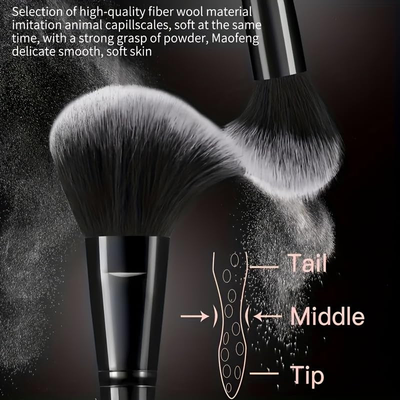 36Pcs Professional Makeup Brush Set - Multi-Functional Synthetic Bristles for Face & Eyes