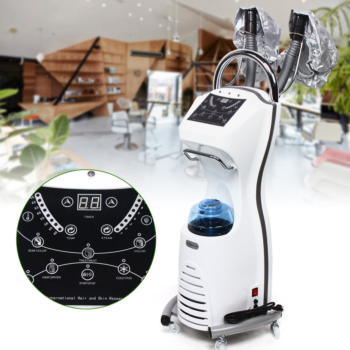 Electric Hair Steamer Stand - 650W Professional Treatment Machine