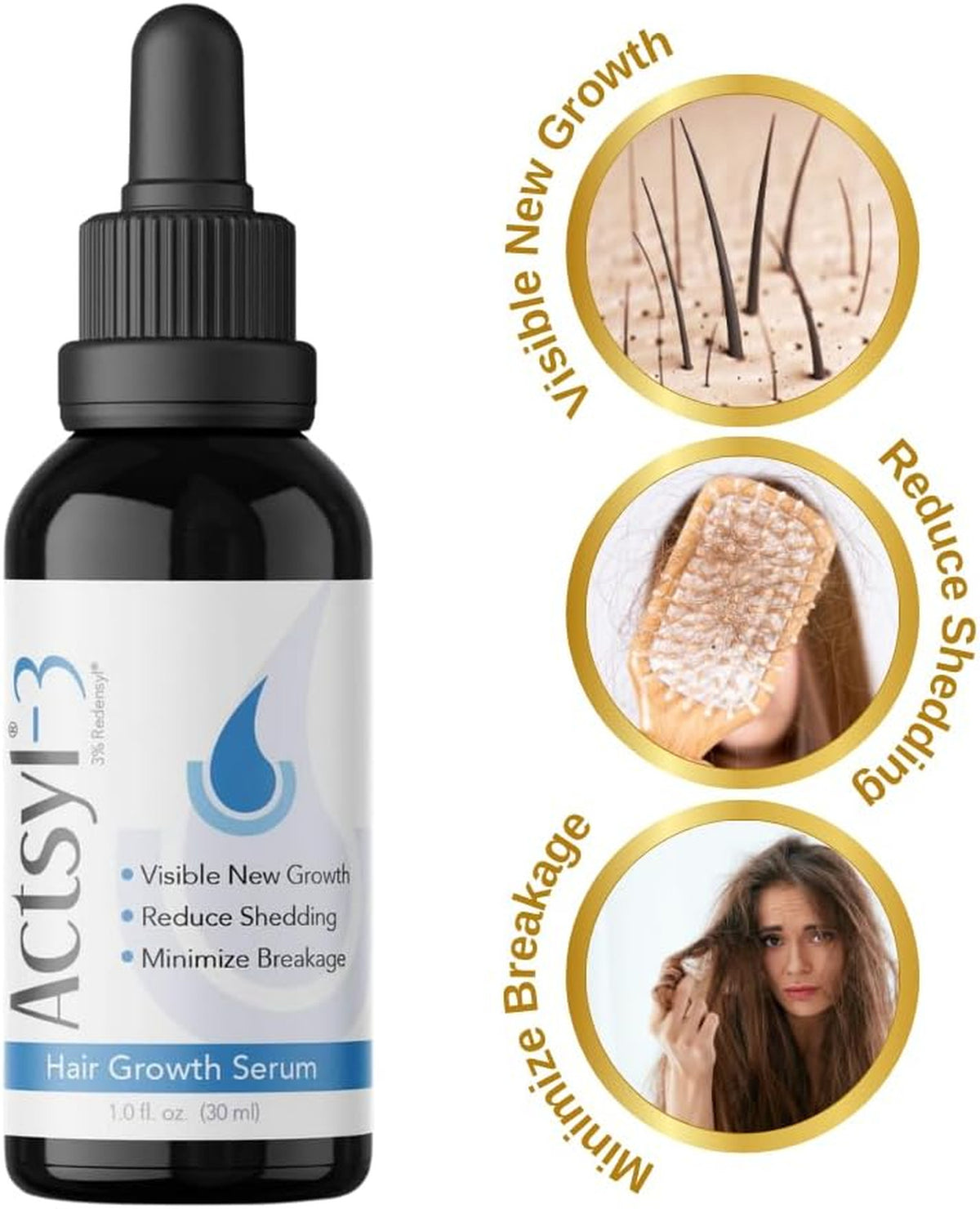 Hair Growth Serum with Redensyl for Thicker Fuller Stronger Reduce