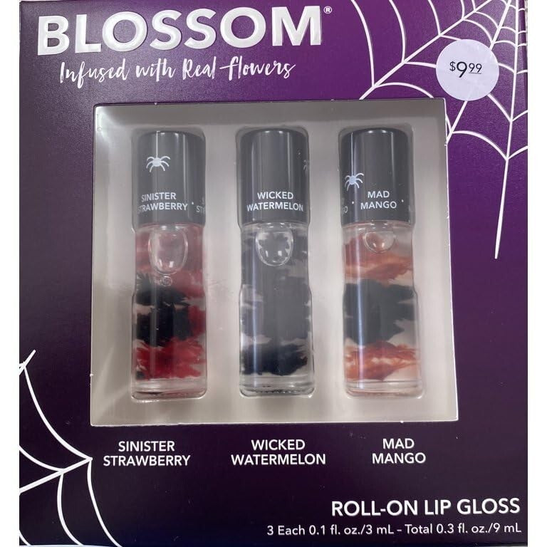 Fruit Scented Lip Gloss Set - Vegan, Long-Lasting Shine, 3 Flavors