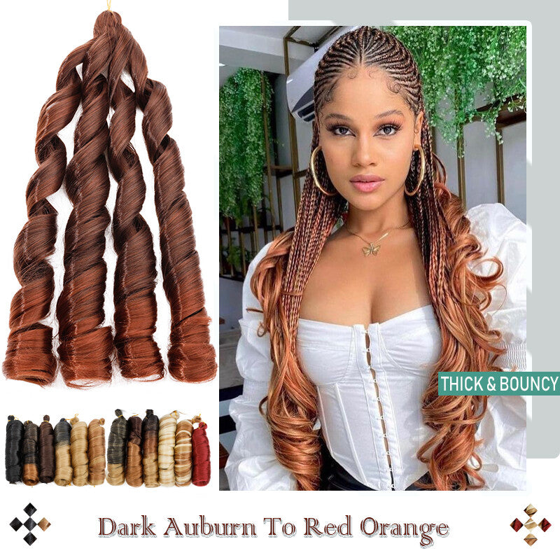 Curly Braiding Hair 24" Wave French Curls Synthetic Extensions