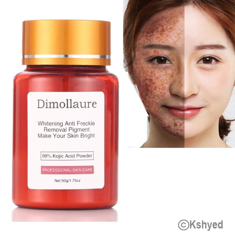99% Kojic Acid Powder for Skin Whitening and Freckle Removal - 50g