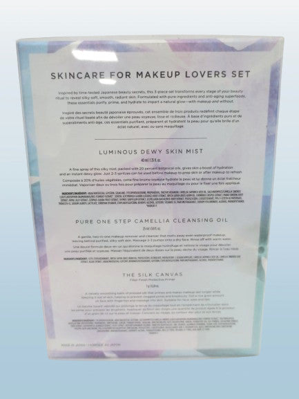 Tatcha Skincare Set with Face Mist, Cleansing Oil & Silk Canvas Primer