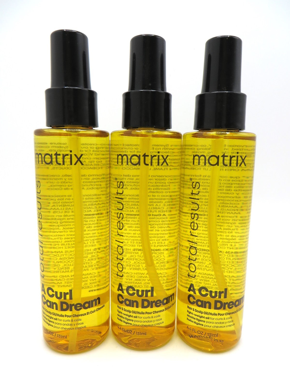 Hair & Scalp Oil - Curl Can Dream Total Results 4.4 oz, Pack of 3