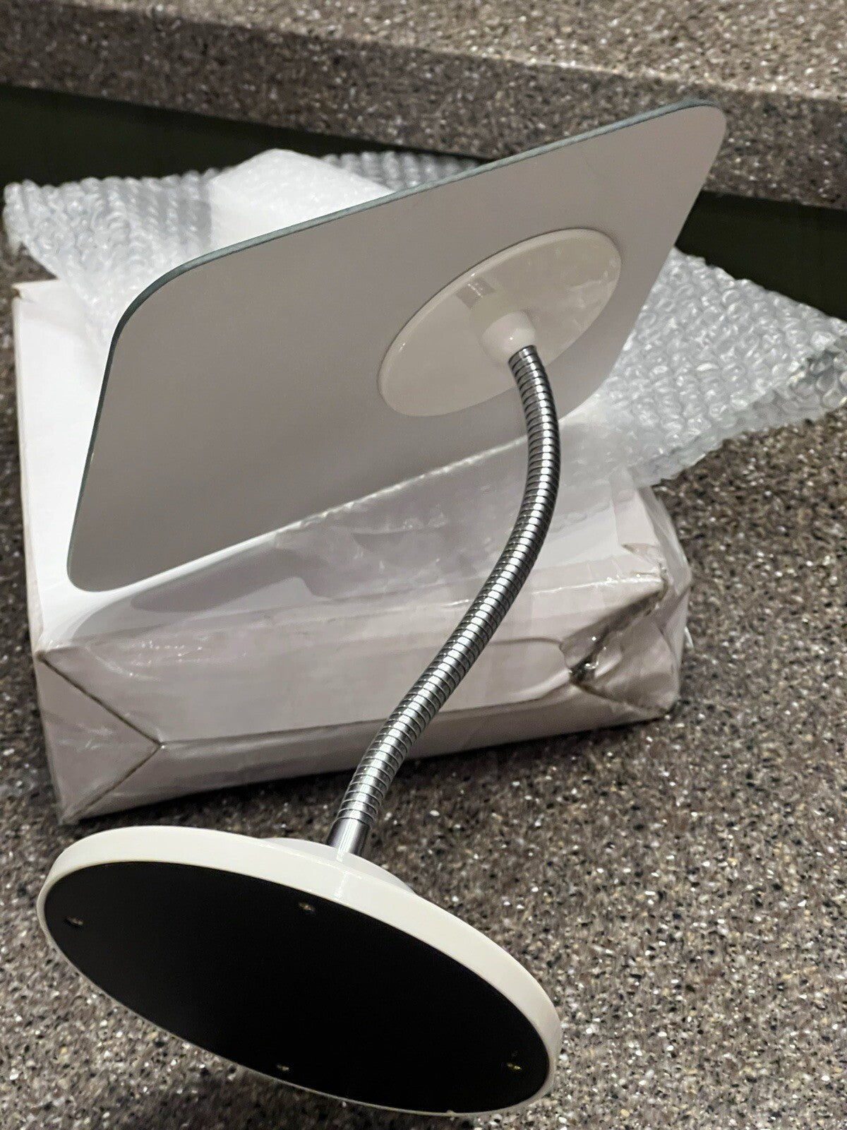 Adjustable Folding Makeup Mirror 7.5x6.5 Inch Portable 360° Rotation