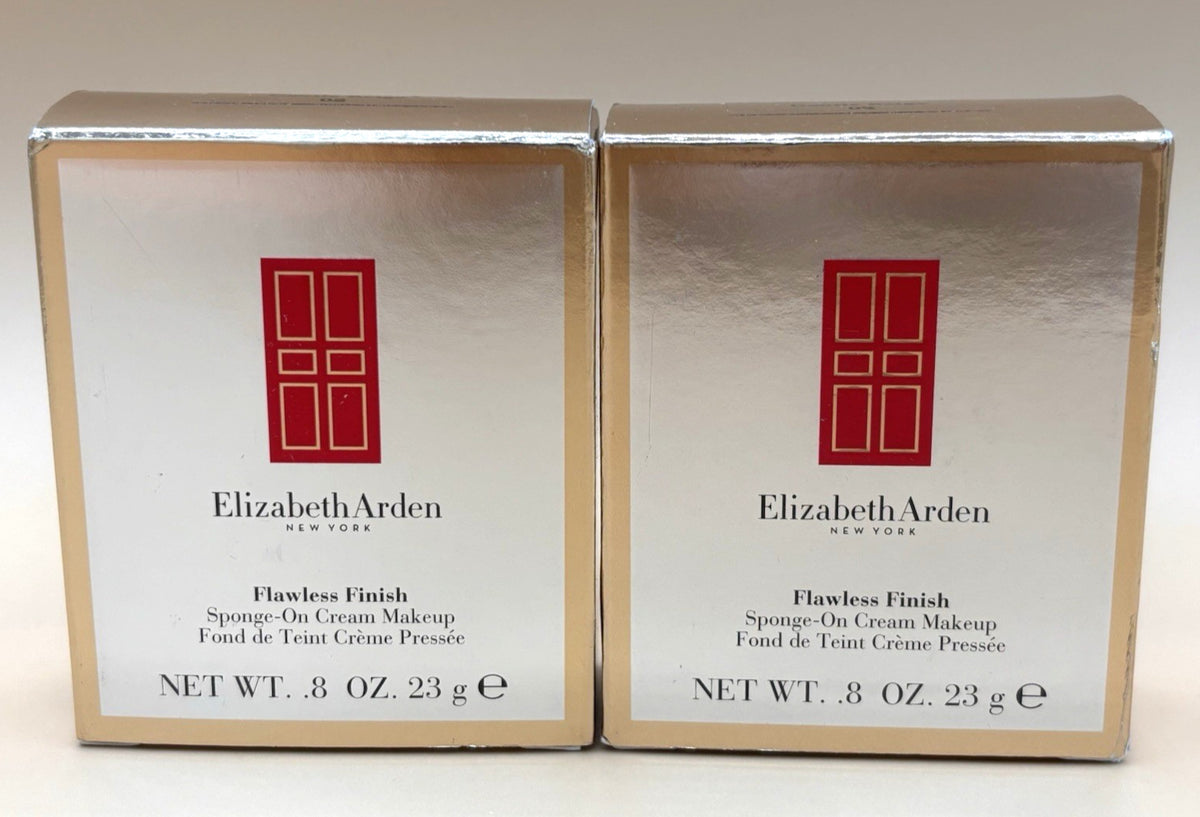 Set of 2 Flawless Finish Sponge-On Cream Makeup - Gentle Beige