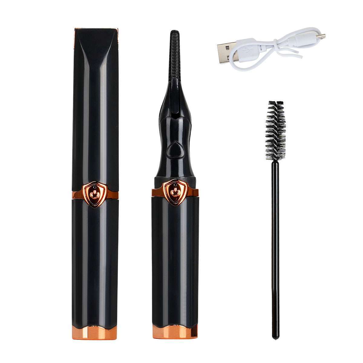 Rechargeable Heated Eyelash Curler with USB Charging and 3 Temperature Settings