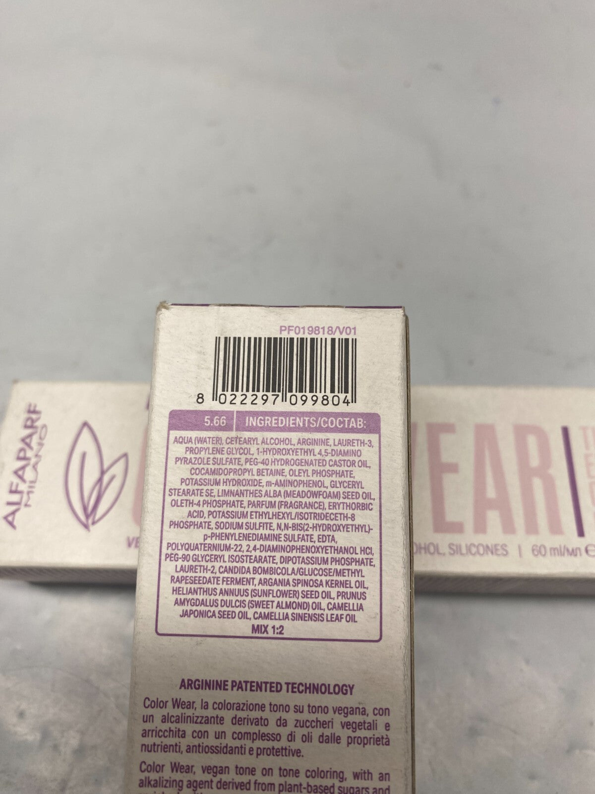 Alfaparf Milano Colorwear Hair Color 2.05 oz - Lot of 2