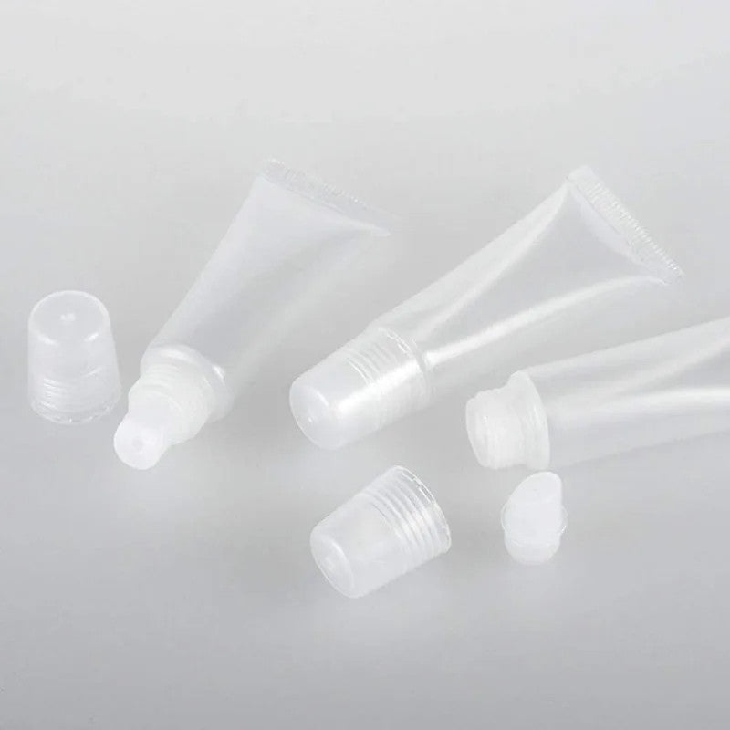 6Pcs Refillable Lip Balm Containers 5/10ml Travel Lip Gloss Tubes DIY