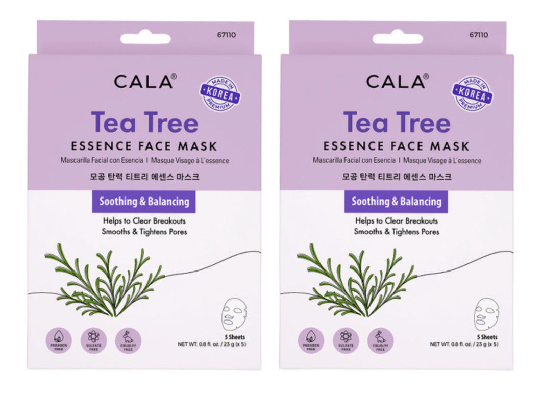 Face Mask Sheets 2 Pack, 10 Sheets Total - Hydrating & Soothing