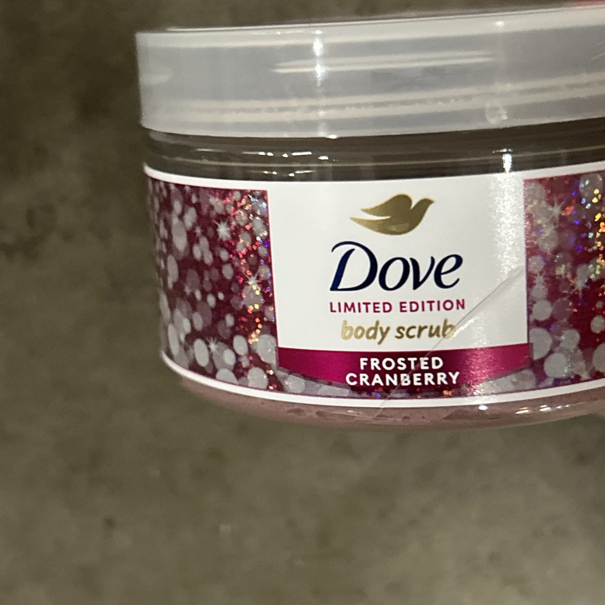 Dove Beauty Body Scrub Holiday Limited Edition- Frosted Cranberry