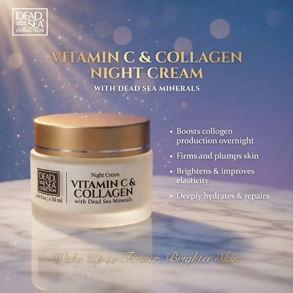 Vitamin C Collagen Night Cream - Anti-Aging Moisturizer for Youthful Skin