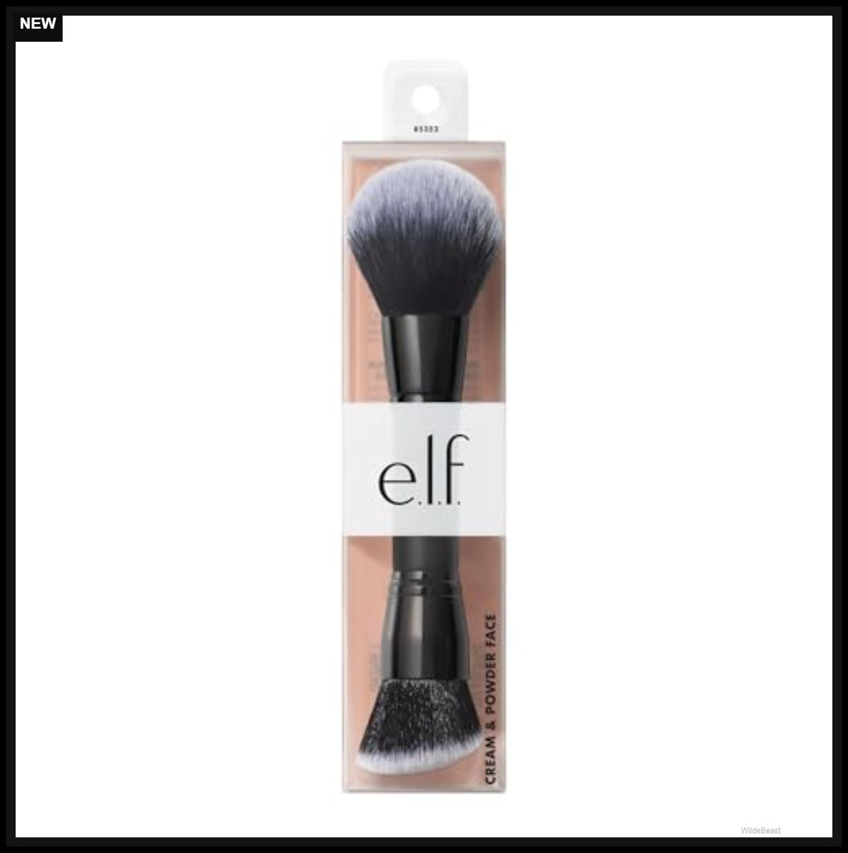 Dual-Ended Makeup Brush for Foundation & Powder Vegan Synthetic Bristles
