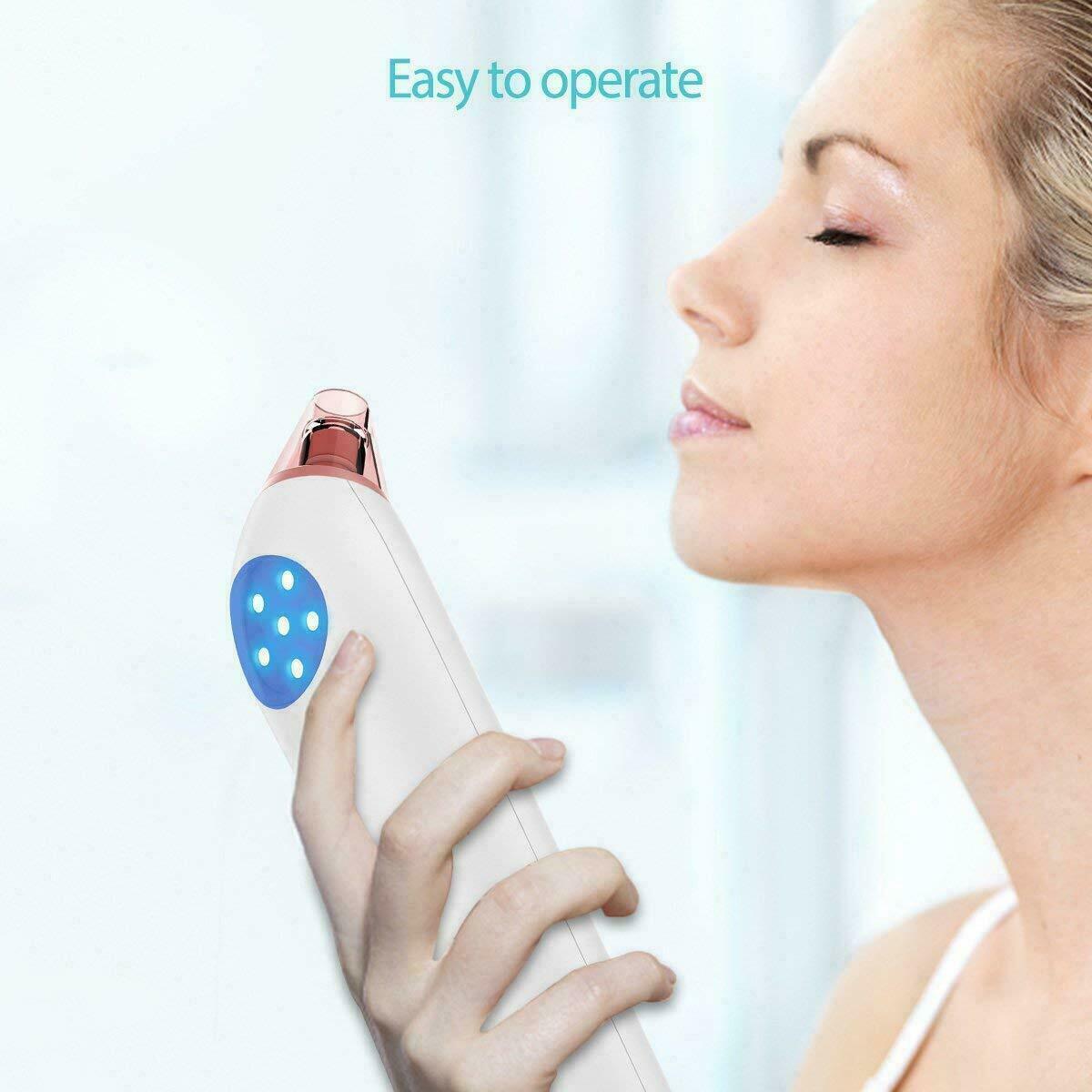 Electric Pore Vacuum Cleaner for Blackheads – 4 Probes Skin Care Tool