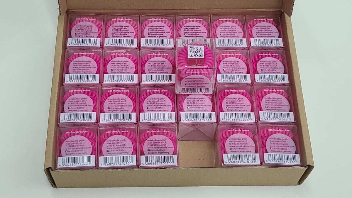 Invisi Bobble The Traceless Hair Ring Box 24 Candy Pink