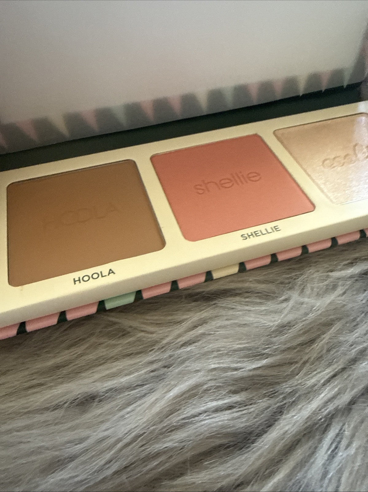 Benefit Cheery Cheeks Face Makeup Palette Blush Bronzer Highlighter Full-Size