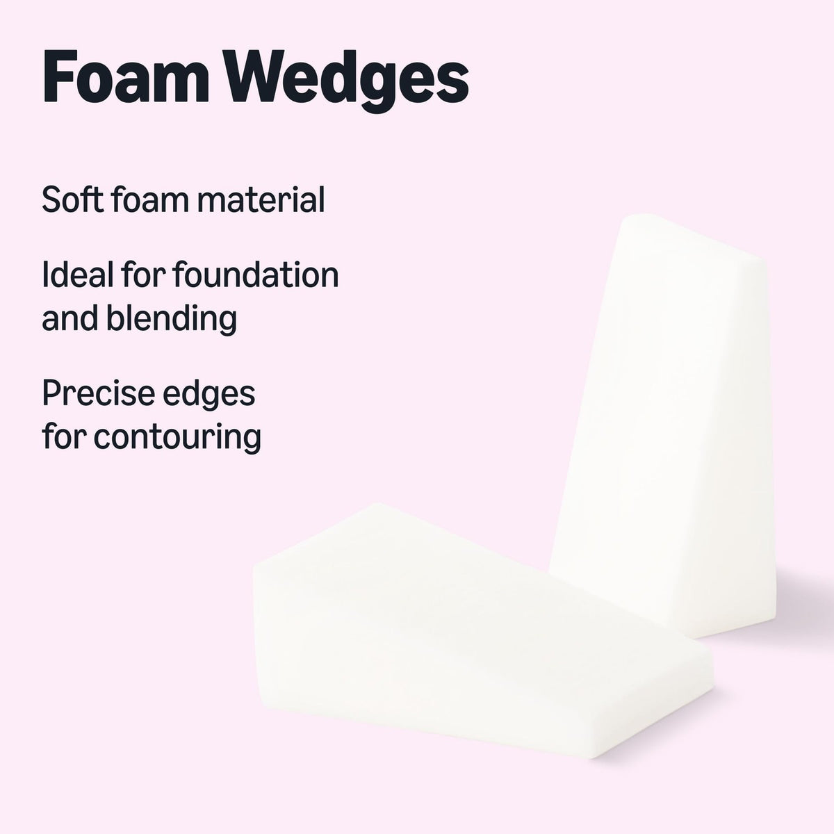 Cosmetic Foam Wedges for Makeup Application - Pack of 32