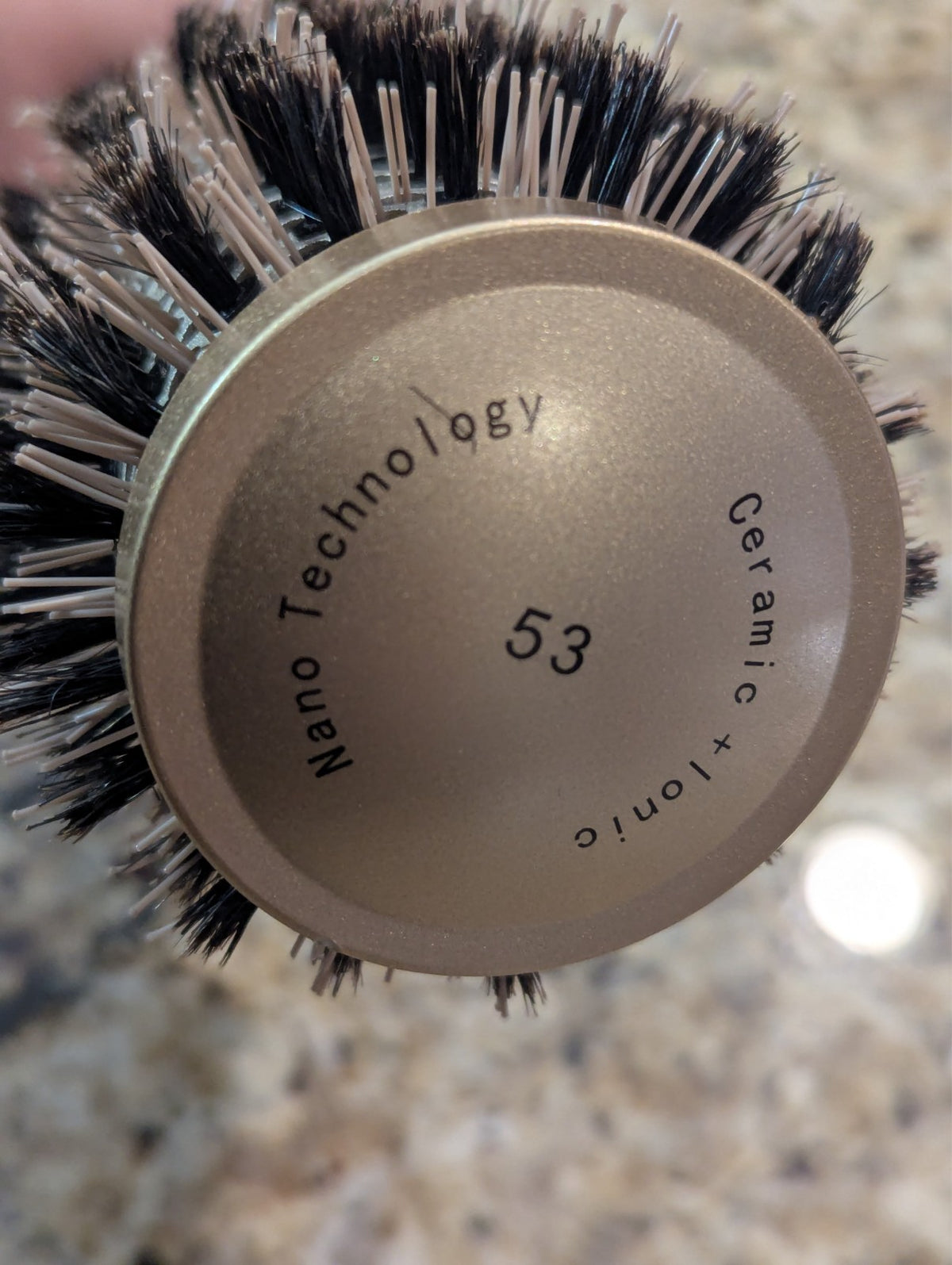 Nano Technology Ceramic Ionic 3-Inch Round Hair Brush for Styling