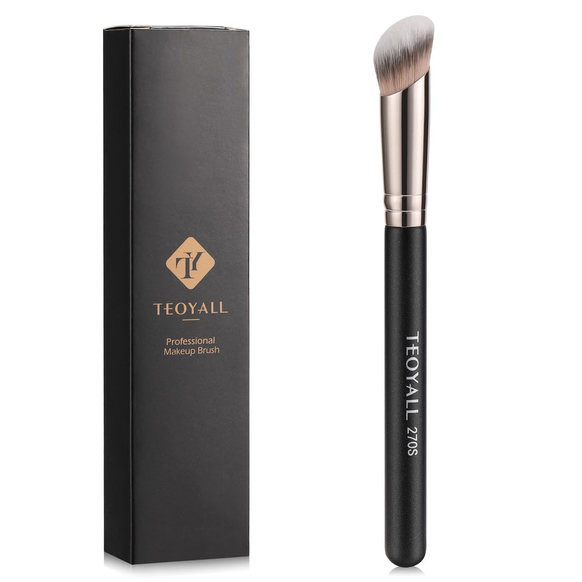 Angled Makeup Brush for Under Eye Concealing & Contouring - Cruelty-Free