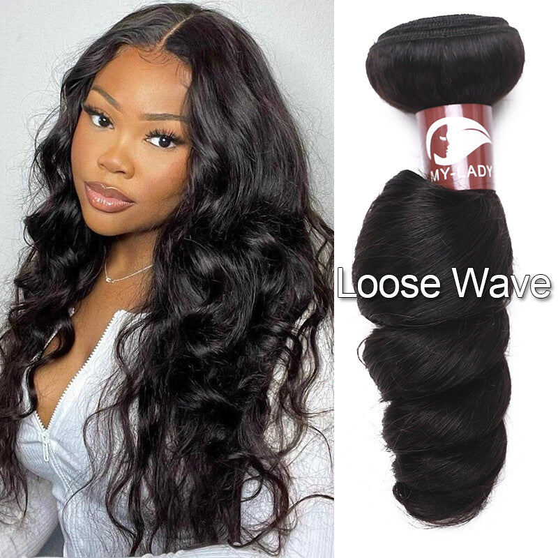 Virgin Human Hair Extensions Bundles - Straight Wavy Weave & Weft Options