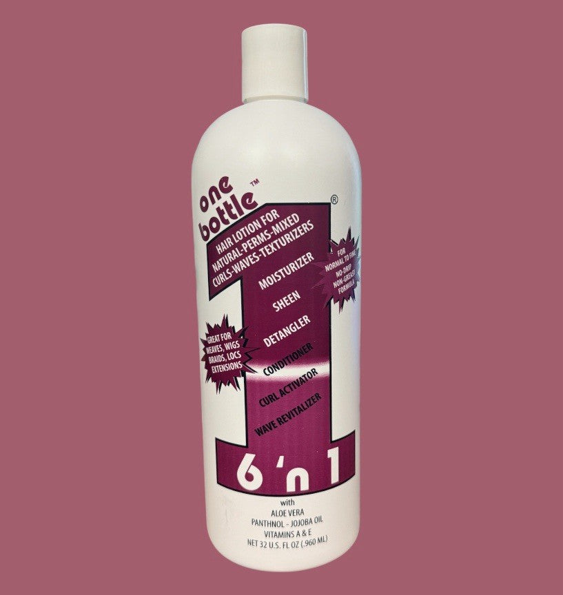 6 N 1 One Bottle Hair Lotion For Natural-Perms-Curls-waves W Aloe