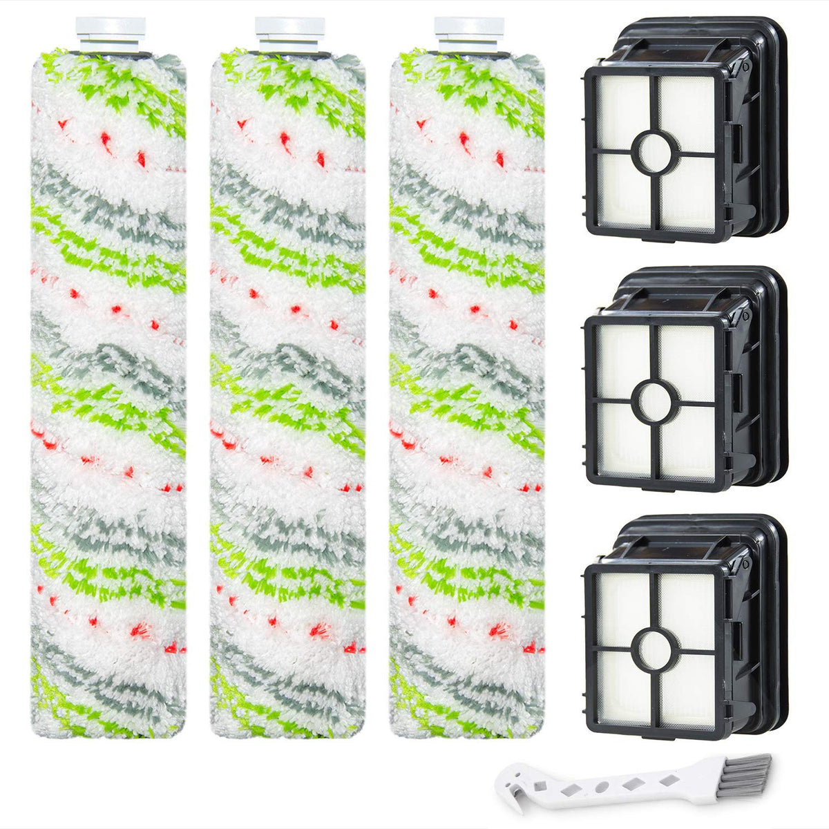 Multi-Surface Pet Brush Roll & Vacuum Filter Replacement for Vacuum Cleaner